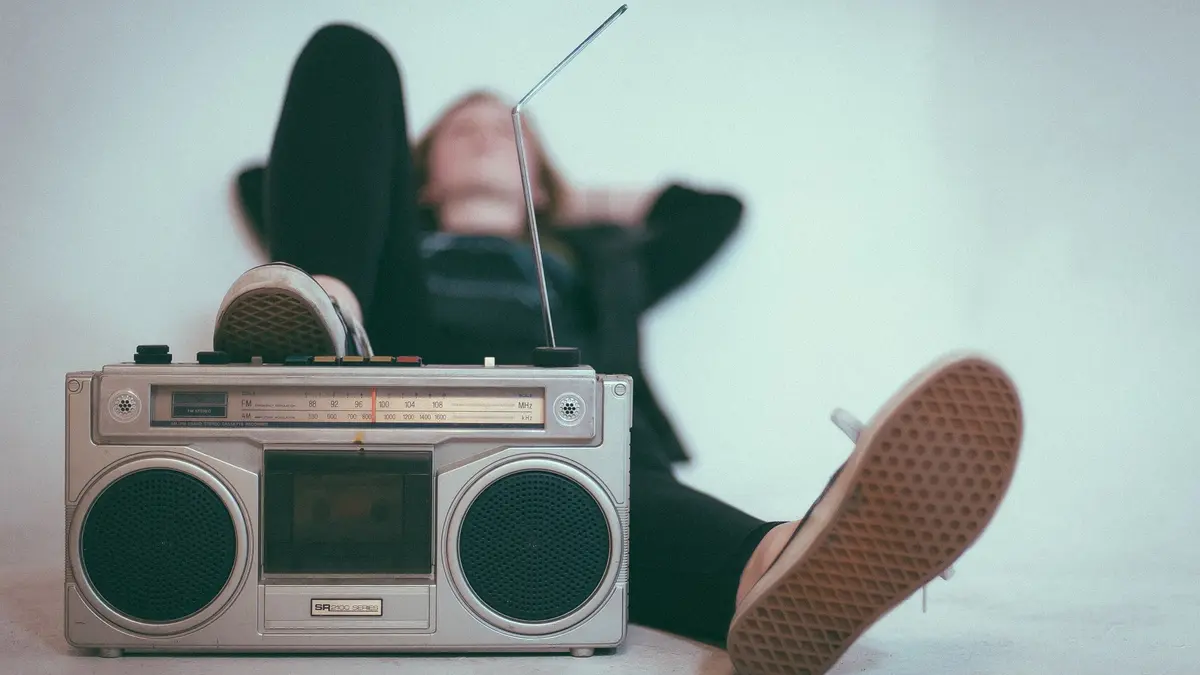 Radio Hörer entspannt