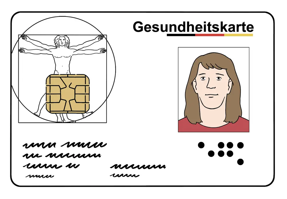 für leichte Sprache: Krankenkassenkarte