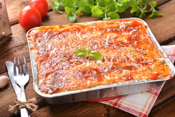 Lasagne in Alufolie
