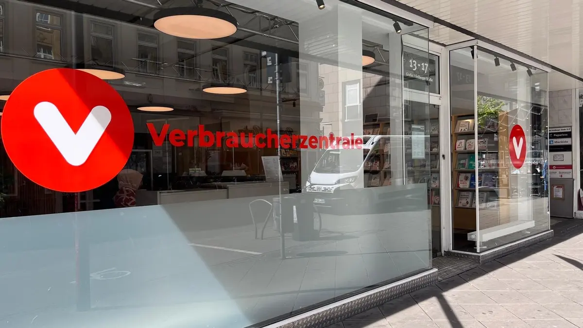 Schaufenster der Verbraucherzentrale Hessen