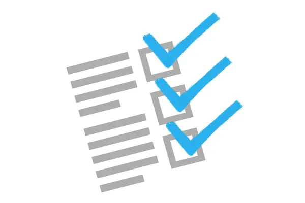 Checkliste zum Abhacken