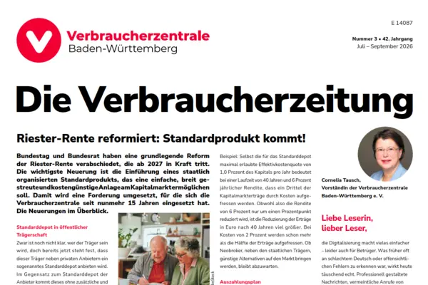 Titel der Verbraucherzeitung 3-26
