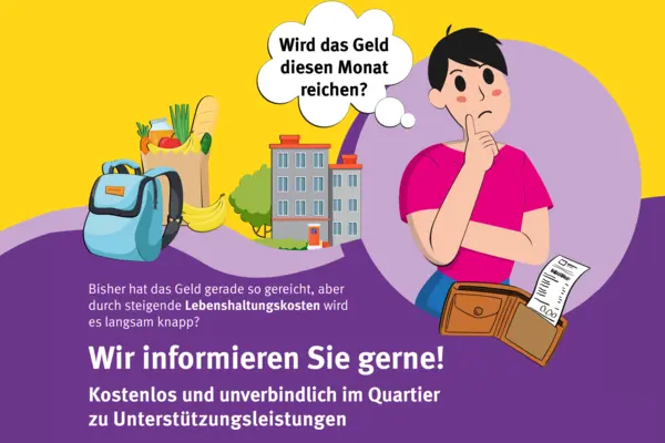 Person fragt sich, ob das Geld diesen Monat noch reicht