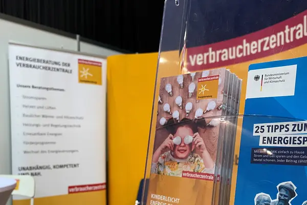 Messestand von der Verbraucherzentrale