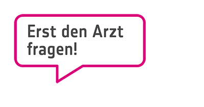 Logo "Erst den Arzt fragen"