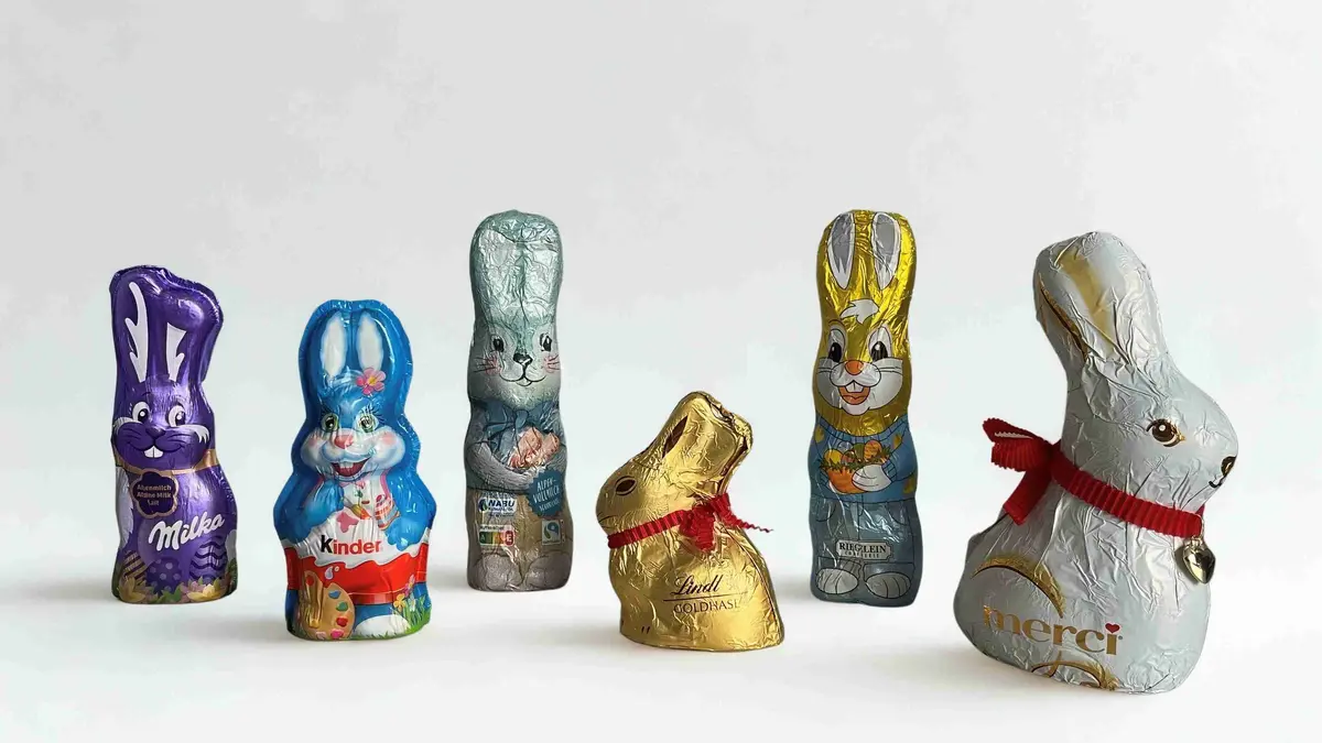 Osterhasen Lindt kinder Milka