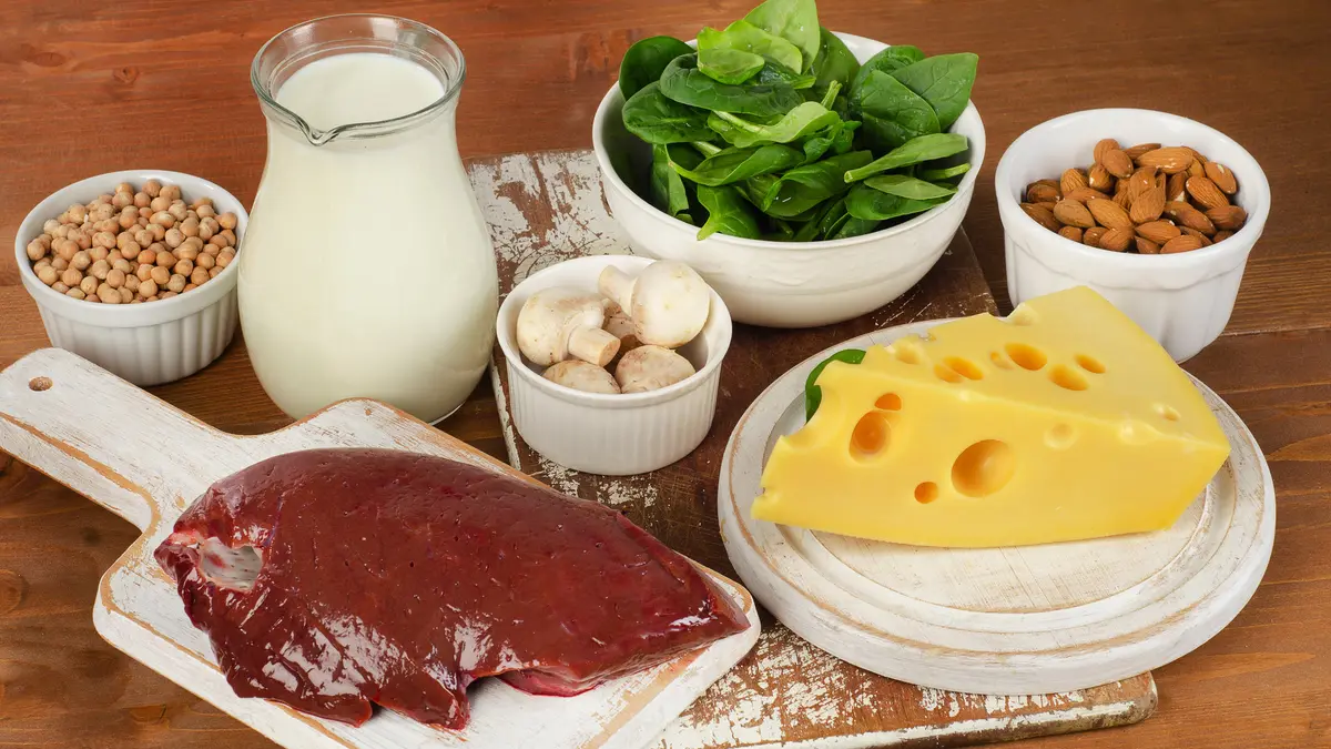 Lebensmittel, die Vitamit B2 enthalten