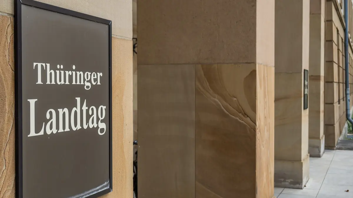 Eingangsbereich des Thüringer Landtags