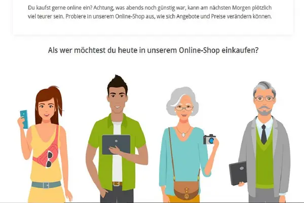 Ein Screentshot einer Internetseite.