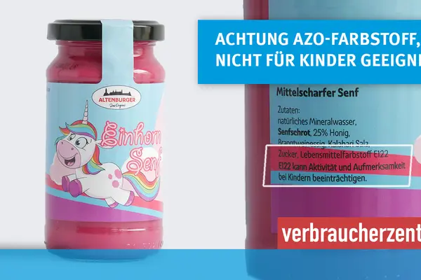 Einhorn-Senf mit Störer