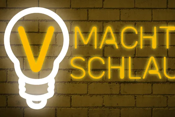 Logo zum Podcast v macht schlau