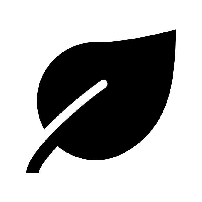 Symbol Blatt einer Pflanze