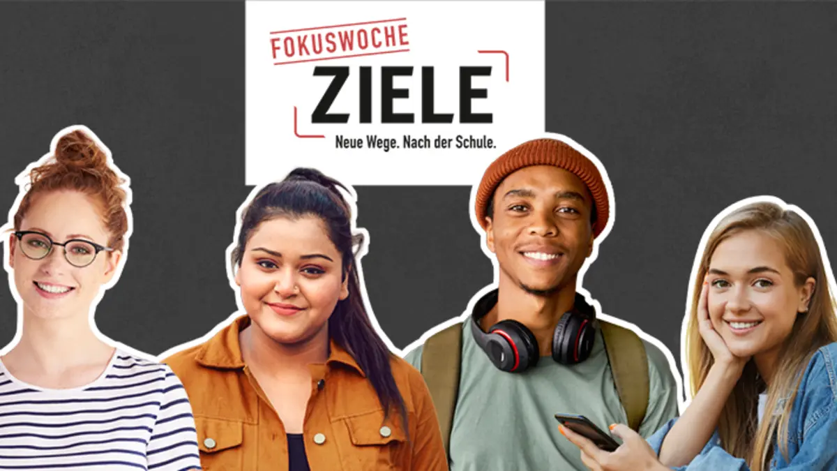 6 junge Menschen lächeln