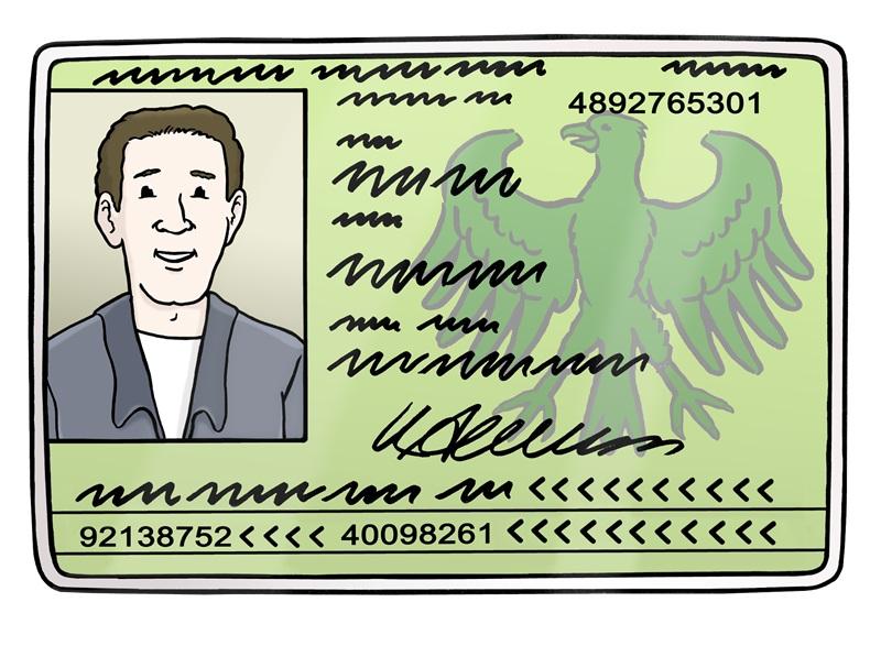 Ausweis Mann