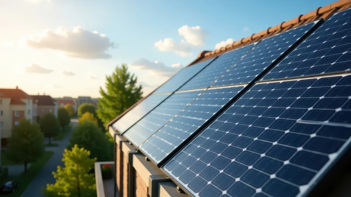 Solarpanels auf dem Dach