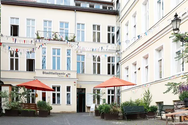 Eingangshof des Stadtteilzentrums Pankow