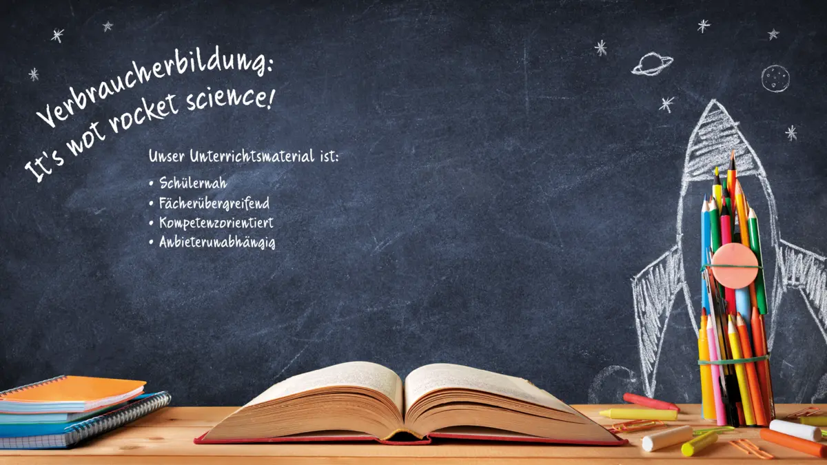 Verbraucherbildung Rakete Titelbild