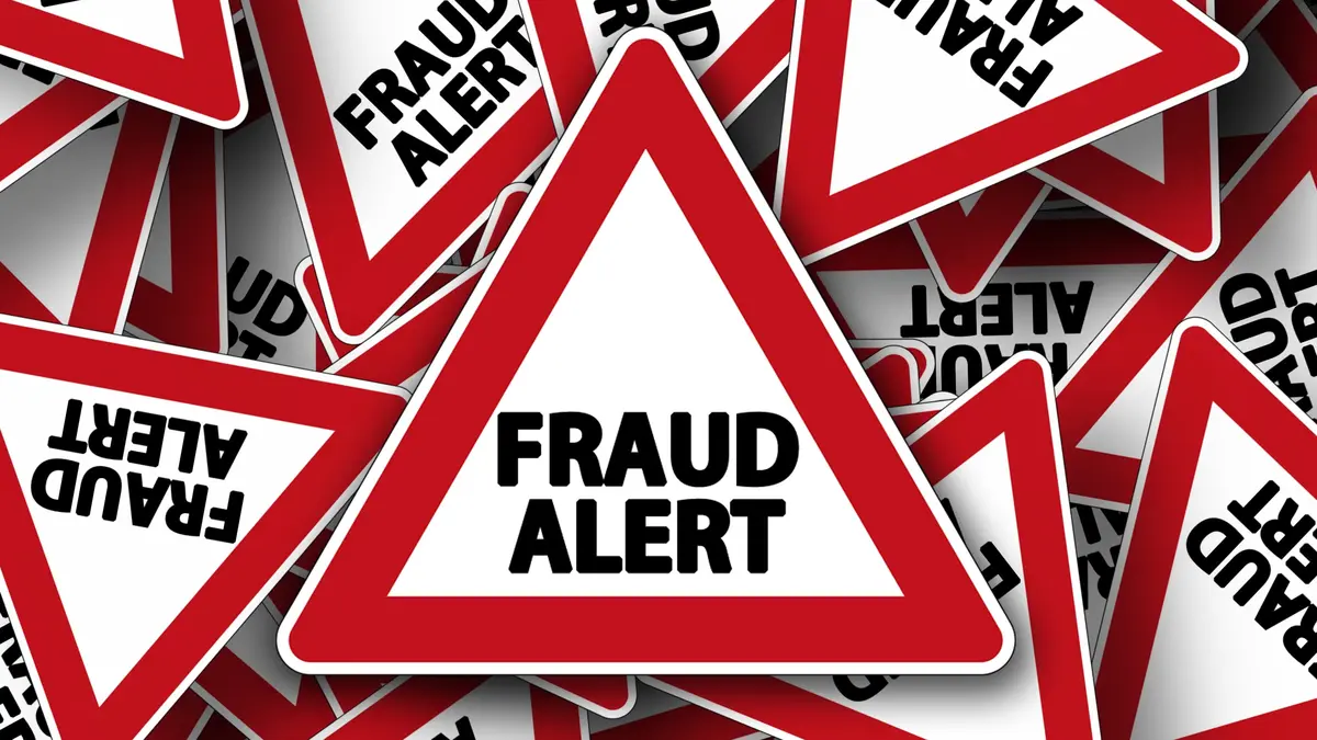 Fraud Alert - Warnschilder