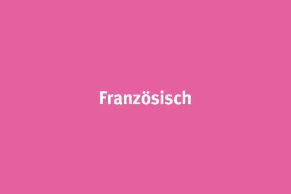 Französisch auf rosa Grund