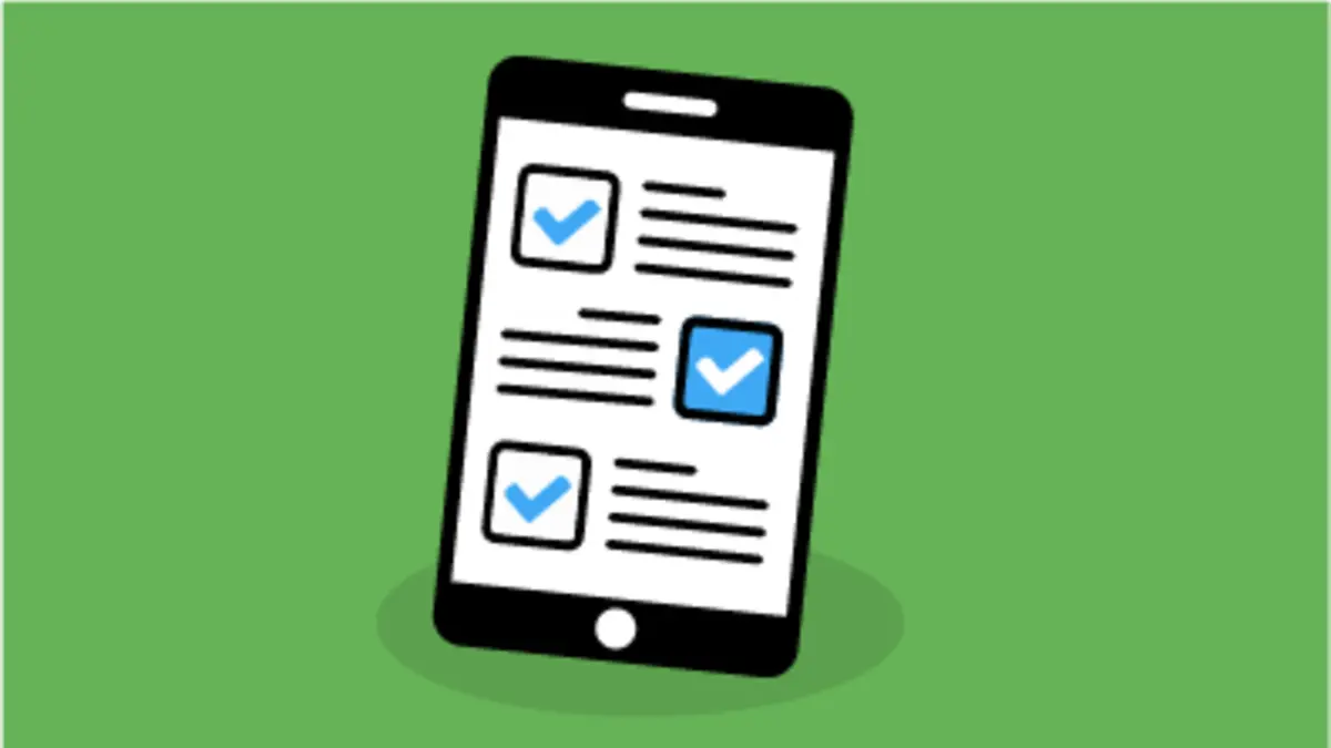 Tablet-Icon auf dem ein Arbeitsblatt dargestellt wird