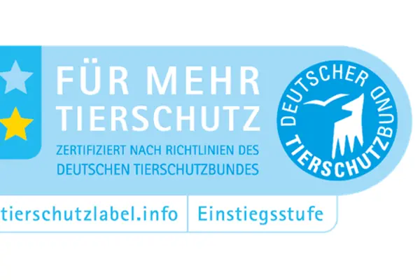 Das Label für Mehr Tierschutz in der Einstiegsstufe.