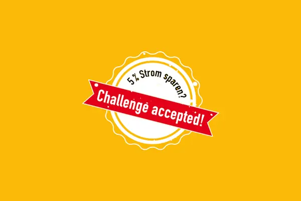 Logo mit Text Challenge accepted