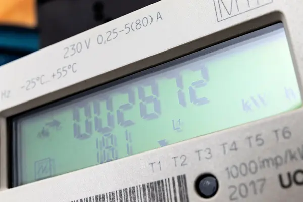 Ein Smart Meter in Nahaufnahme