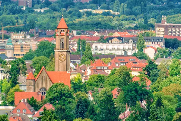 Panaorama Luftbild Darmstadt