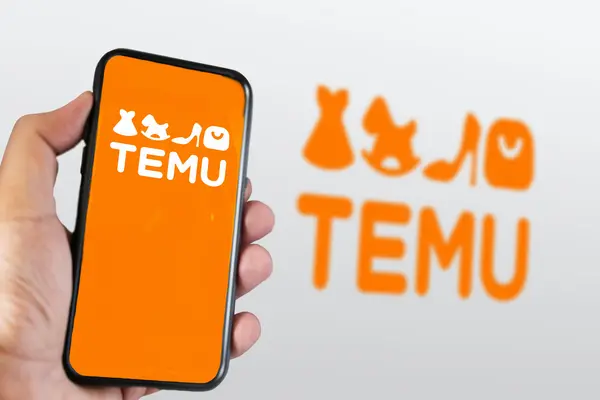Temu-App auf dem Handy installiert