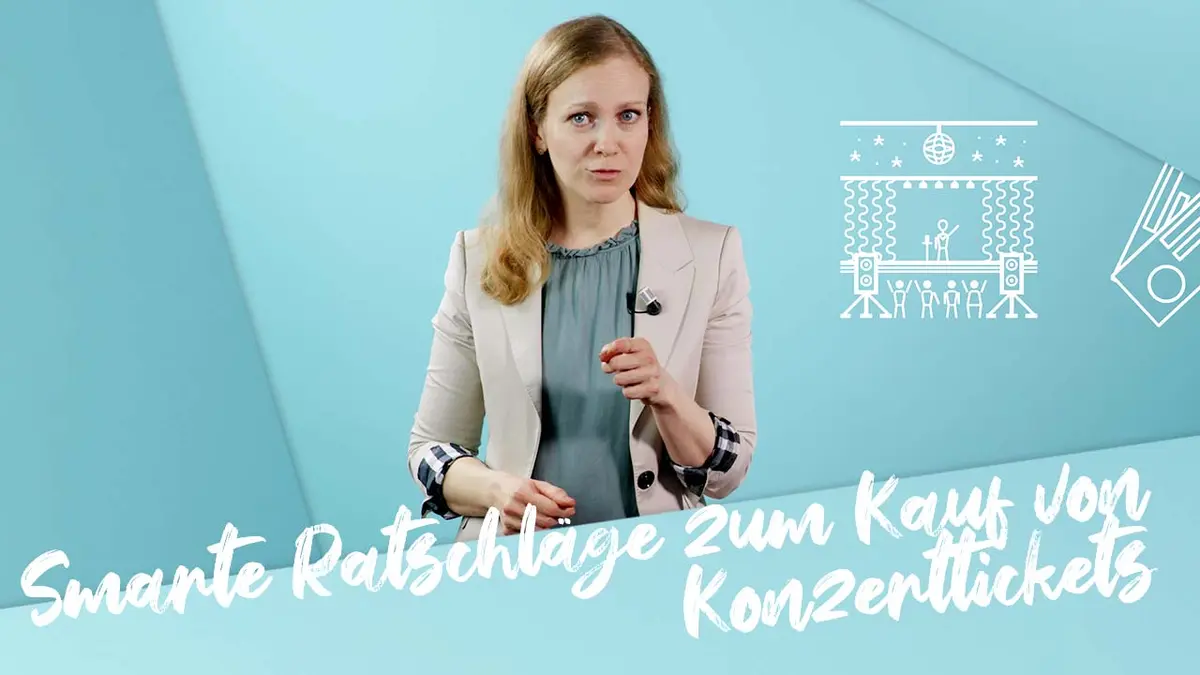 Frau erklärt zu Tickets und Events