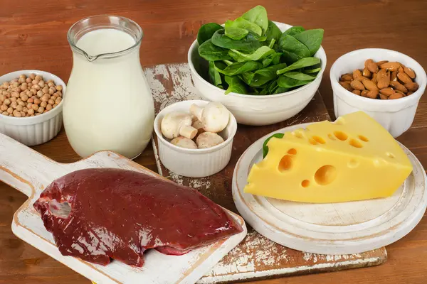 Lebensmittel, die Vitamit B2 enthalten