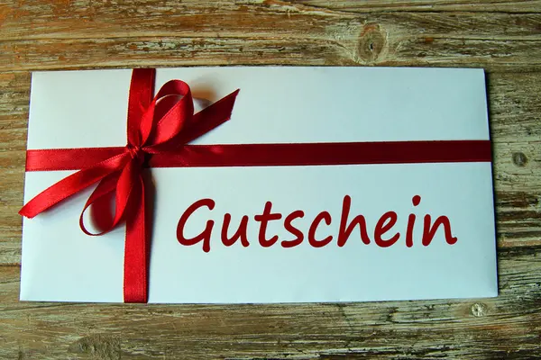 Briefumschlag mit Gutschein