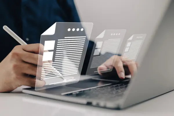 hand unterzeichnet online vertrag 