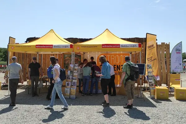 Aktionsstand der Verbraucherzentrale NRW, Bereich Energie