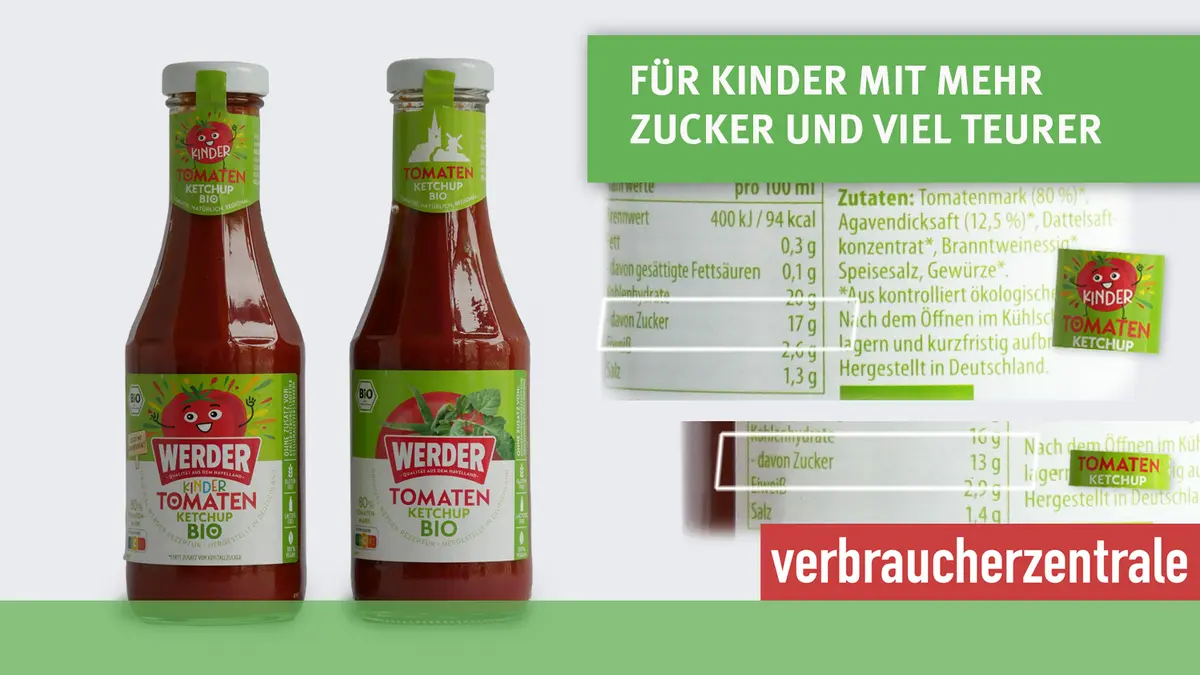 Kinder-Ketchup mit Störer