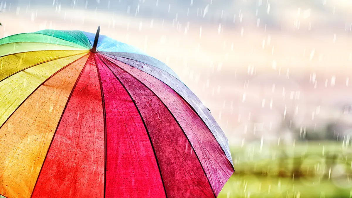 Einen Regentag im Herbst
