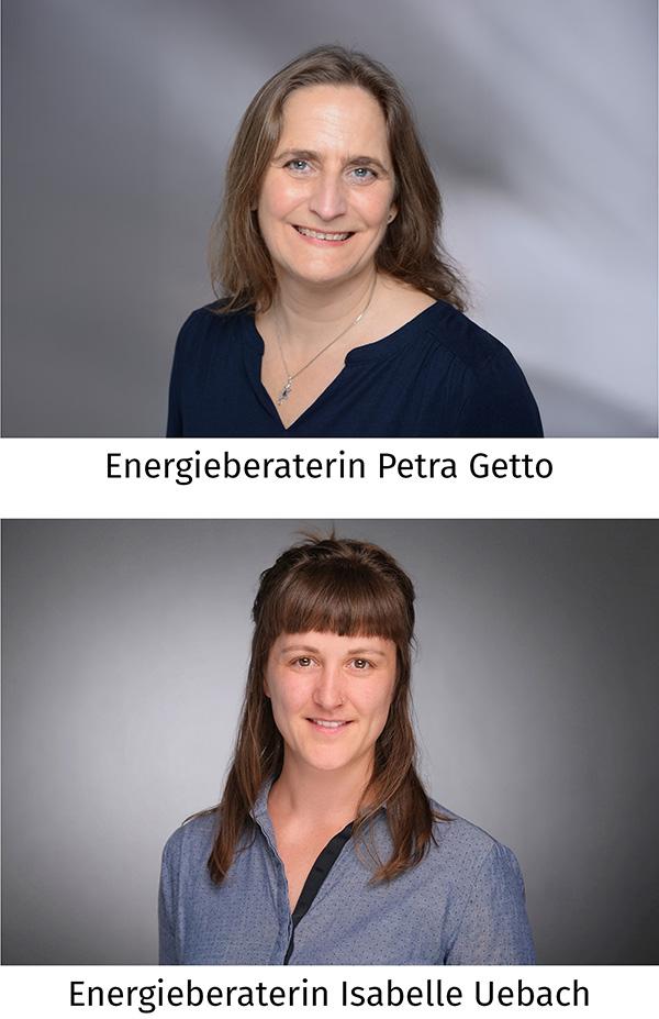 Energieberaterin Petra Getto und Energieberaterin Isabelle Uebach