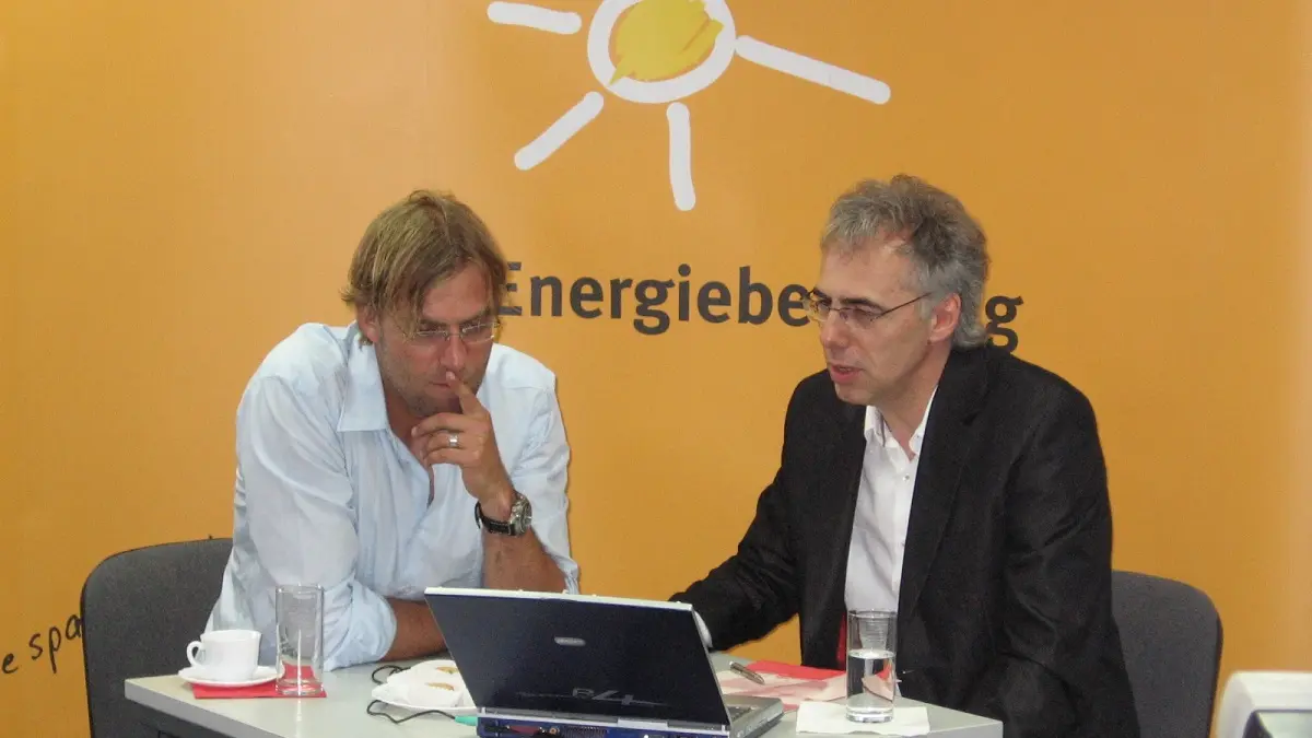 Jürgen Klopp beid er Energieberatung der Verbraucherzentrale