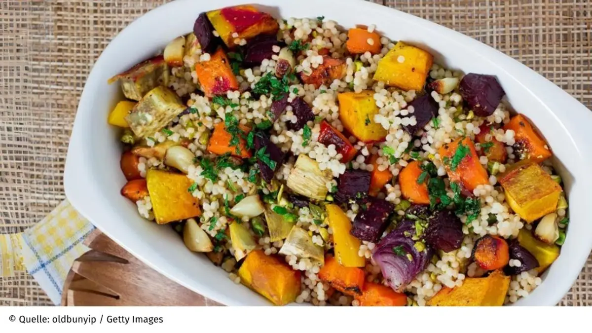 Couscous und Gemüse
