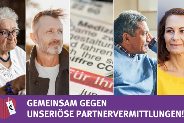 Collage Kampagne Unseriöse Partnervermittlungen