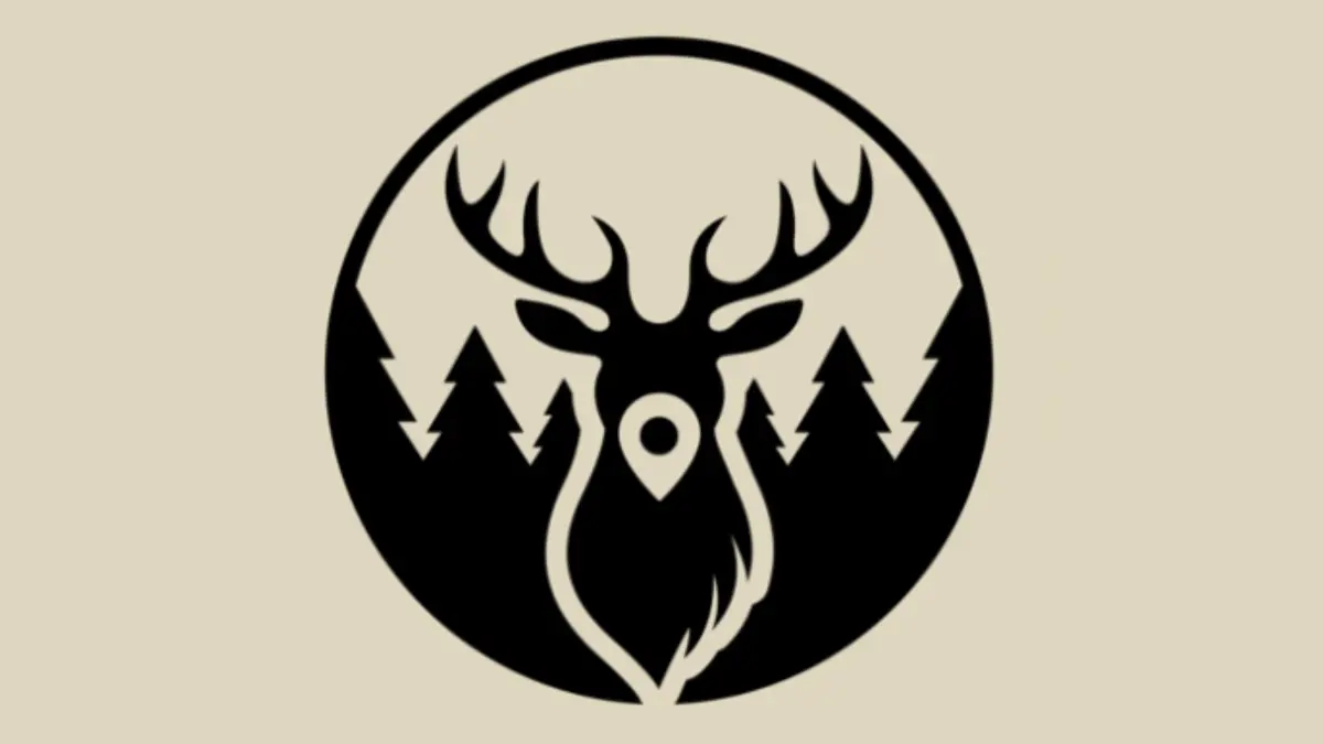 Illustration eines Hirschen als Logo der App "Waldfleisch"