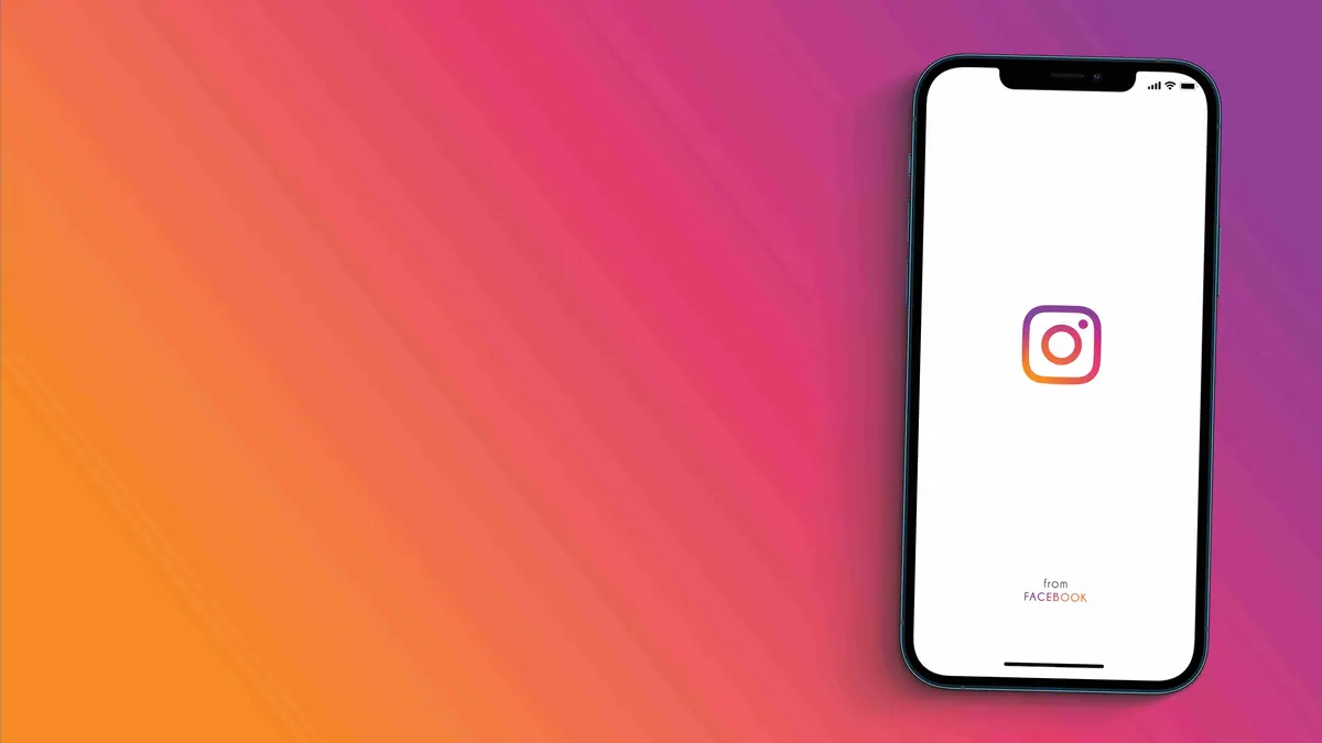 Handy mit Instagram