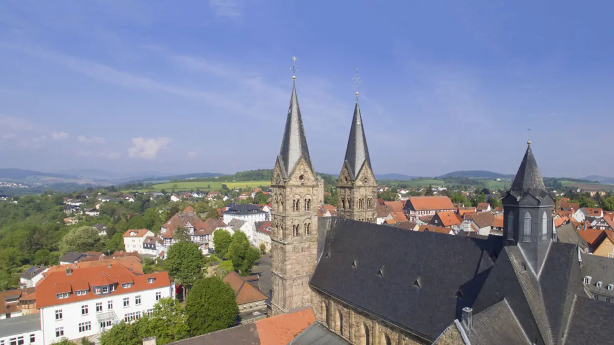 Luftaufnahme von Fritzlar/Hessen
