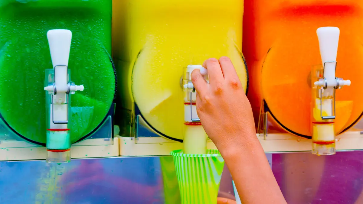 Eine Slush-Eis Maschine