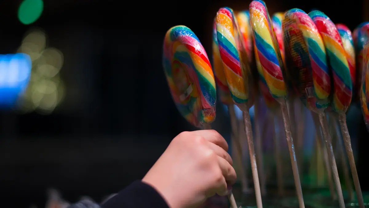 Lutscher Bunt Zusatzstoffe