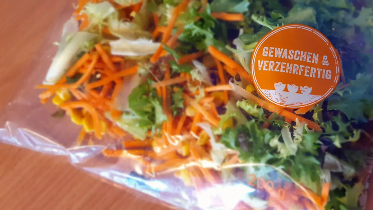 Beutel mit gemischtem Salat