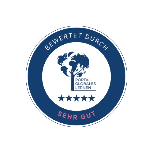 Stempel zur Bewertung von Bildungsangeboten vom Portal Globales Lernen, Sehr gut