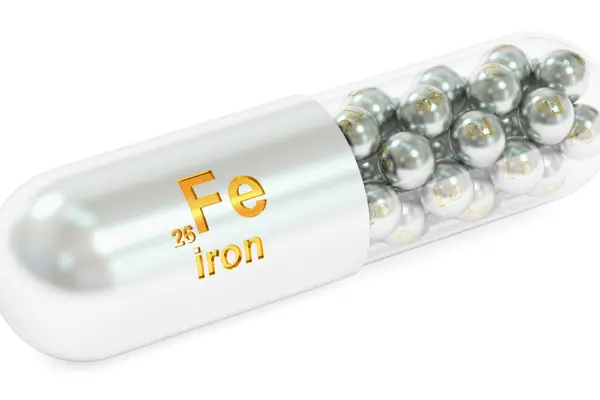 eine Kapsel mit Eisen-Wirkstoff