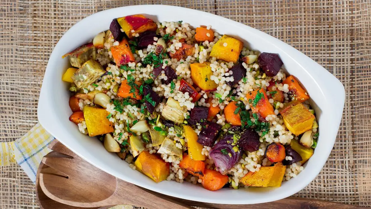 Eine Schüssel mit Couscous