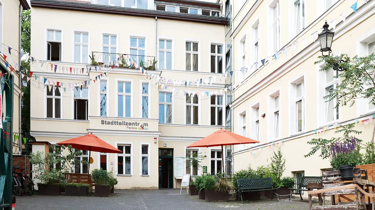Eingangshof des Stadtteilzentrums Pankow